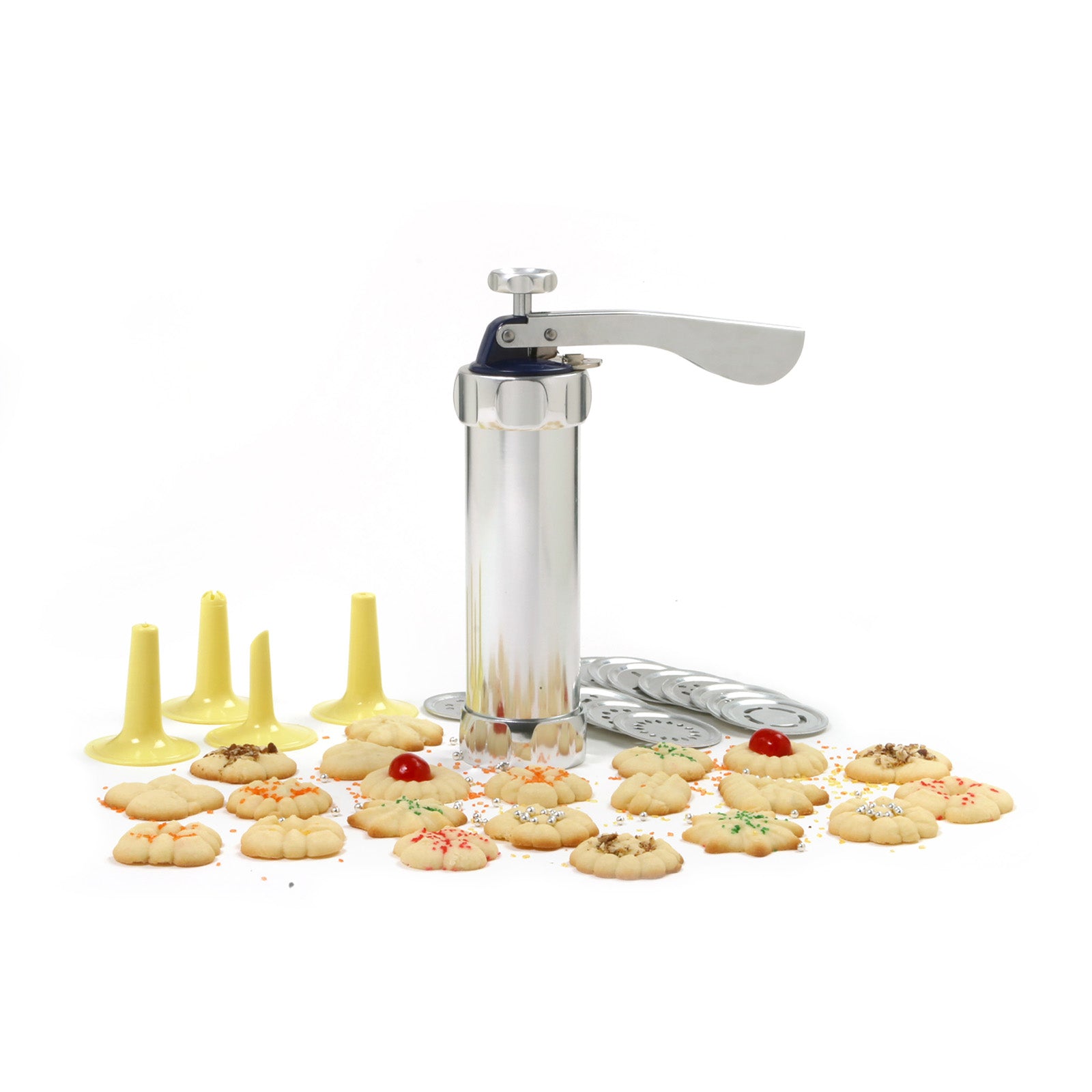 Norpro Deluxe Cookie Press and Icing Gun Set, 20 Discs & 4 Tips