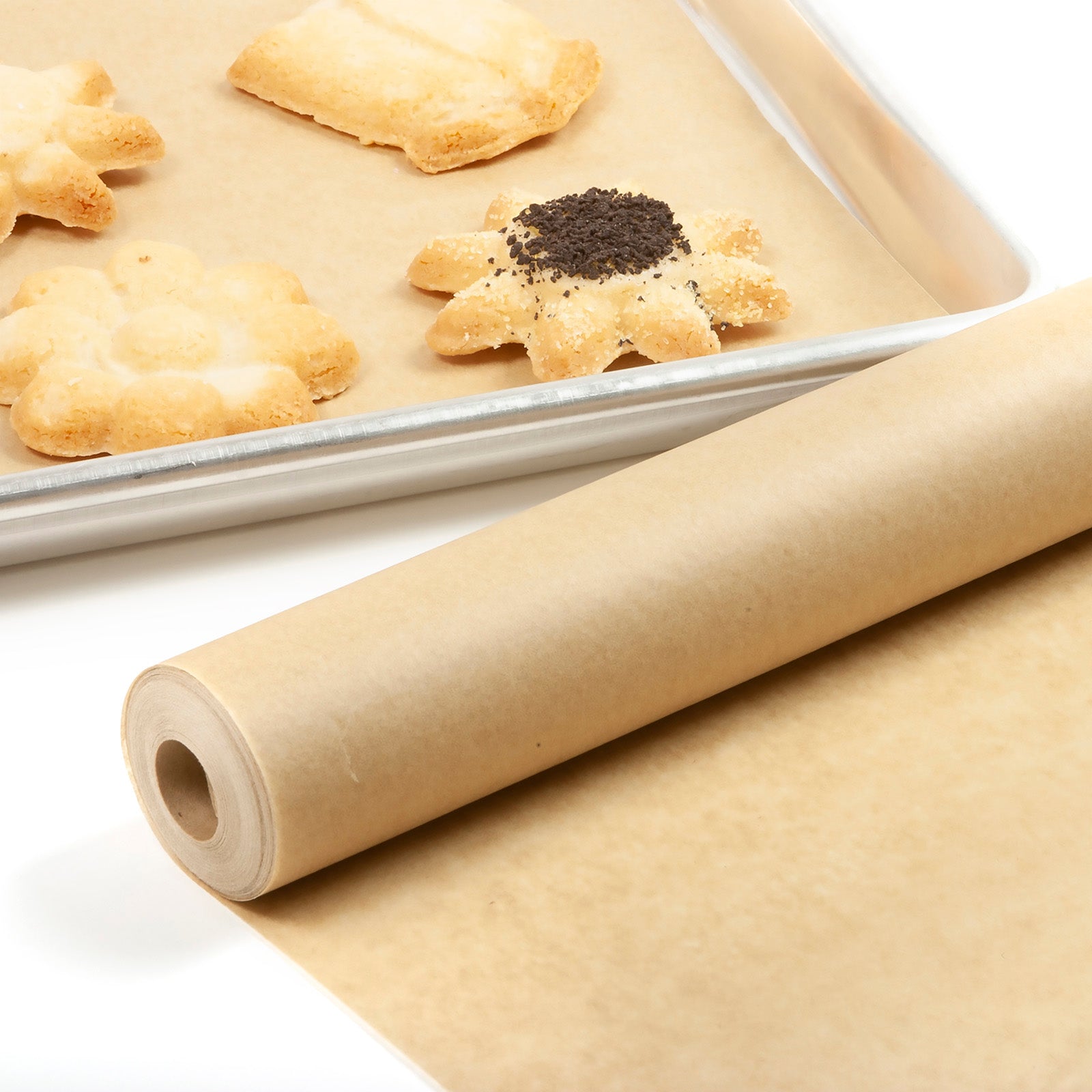 Norpro Unbleached Baking Paper Roll – 73 Square Feet, Natural Parchment
