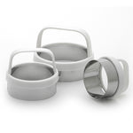 Norpro Biscuit/Cookie Cutters, Set of 3 – Stainless Steel, Round, Fluted & Straight Edge