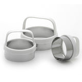Norpro Biscuit/Cookie Cutters, Set of 3 – Stainless Steel, Round, Fluted & Straight Edge