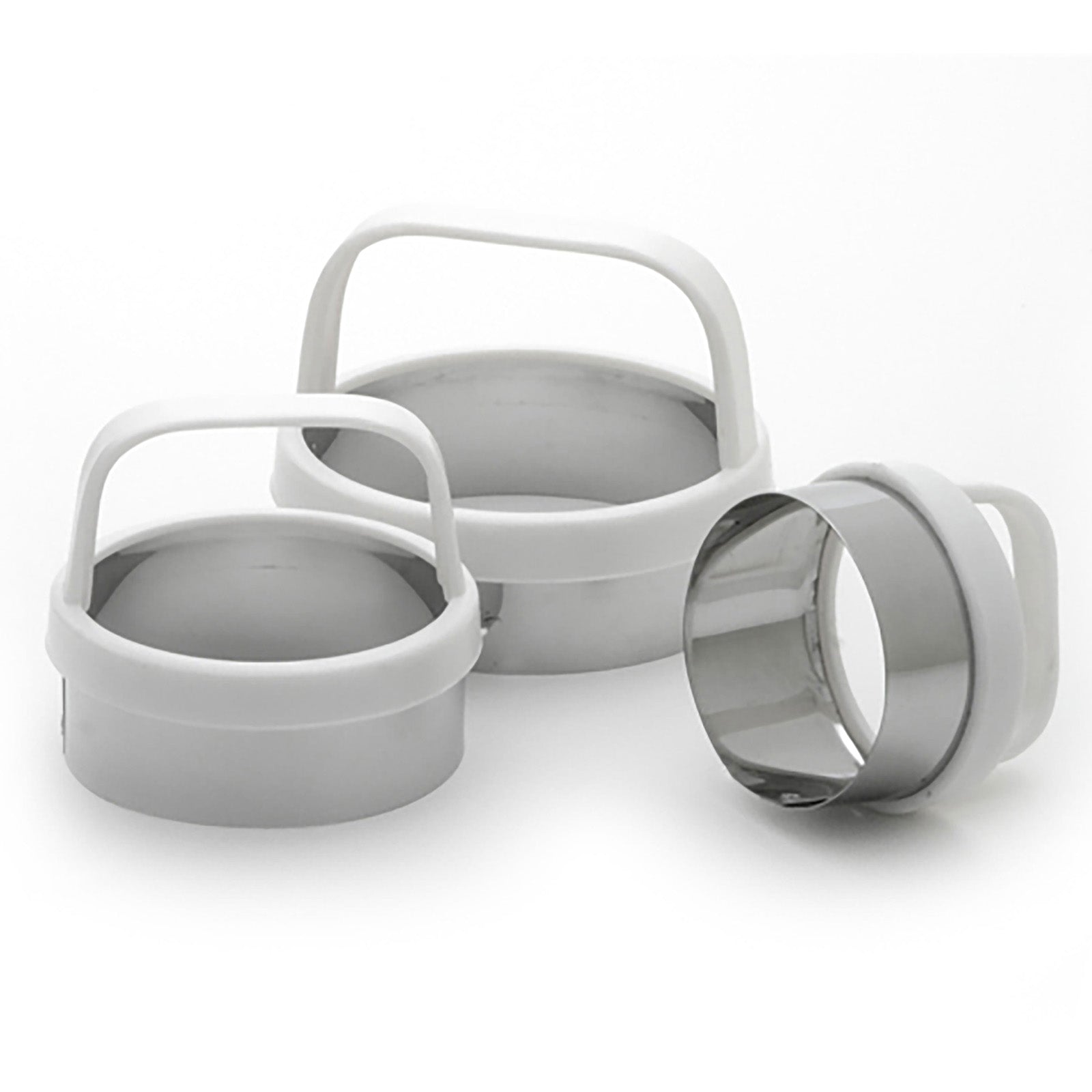 Norpro Biscuit/Cookie Cutters, Set of 3 – Stainless Steel, Round, Fluted & Straight Edge