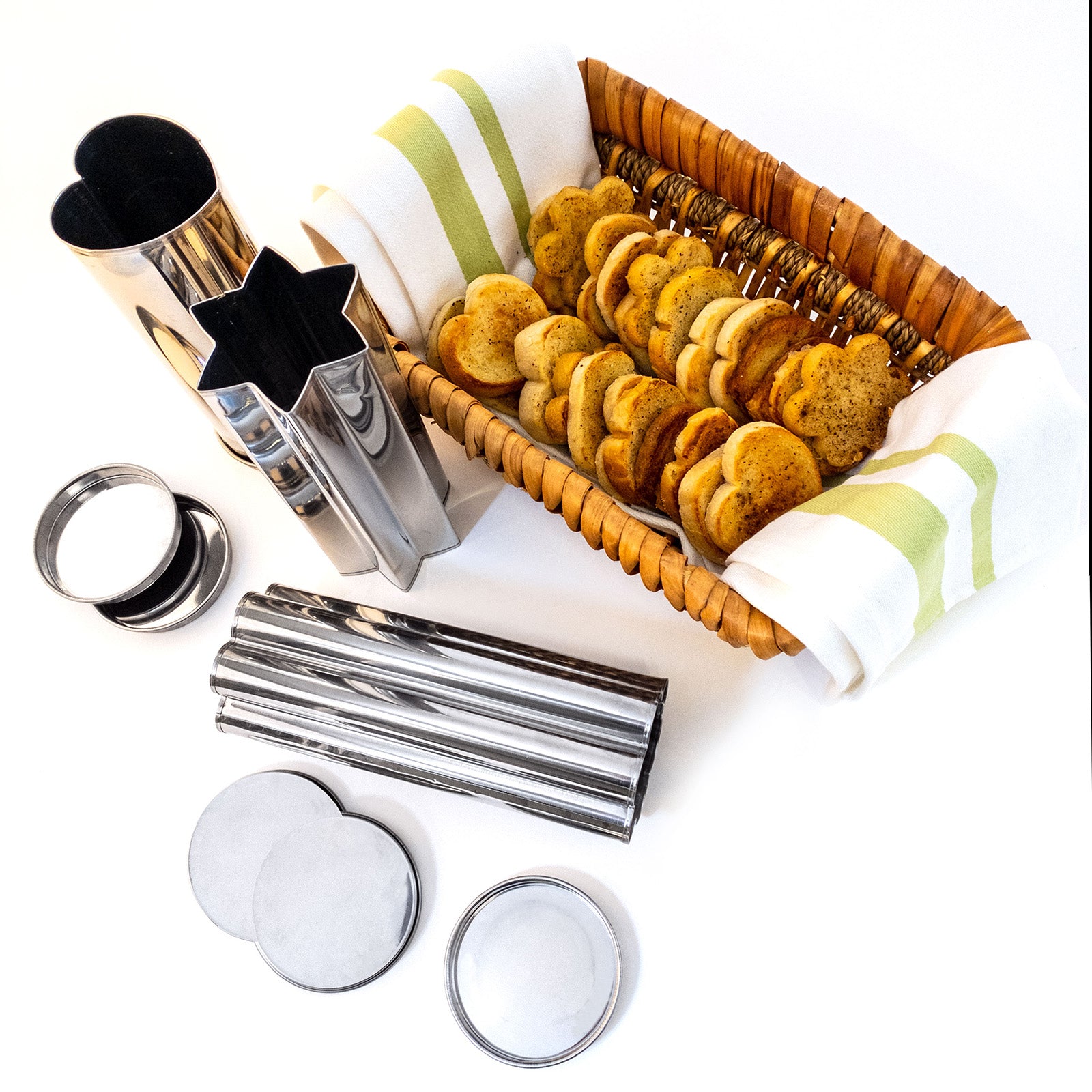 Norpro Tin Canape Bread Molds, Set of 3