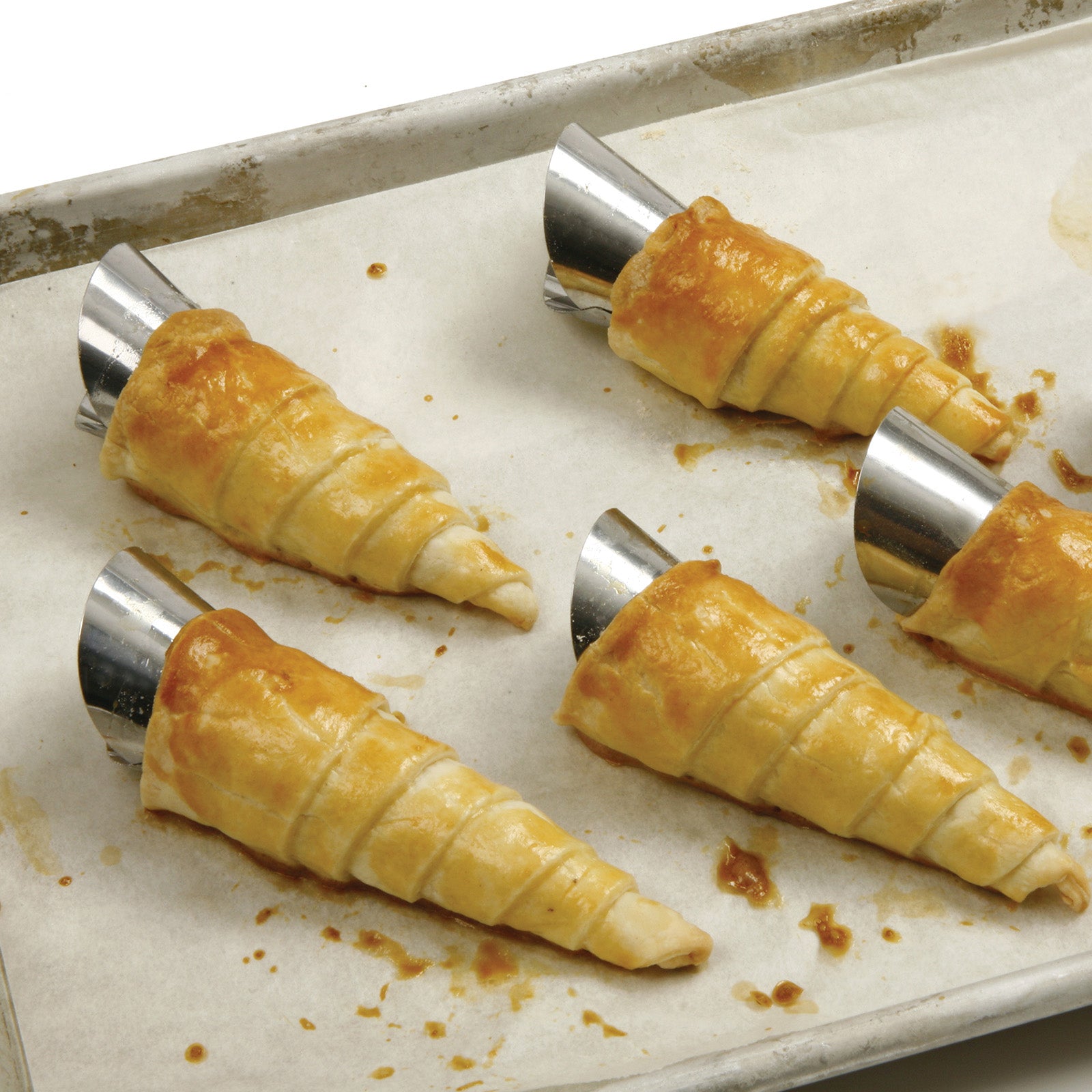 Norpro Stainless Steel Cream Horn Molds, 4.25-Inch, Set of 6