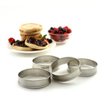 Norpro Stainless Steel English Muffin Rings, 3.5-Inch, Set of 4