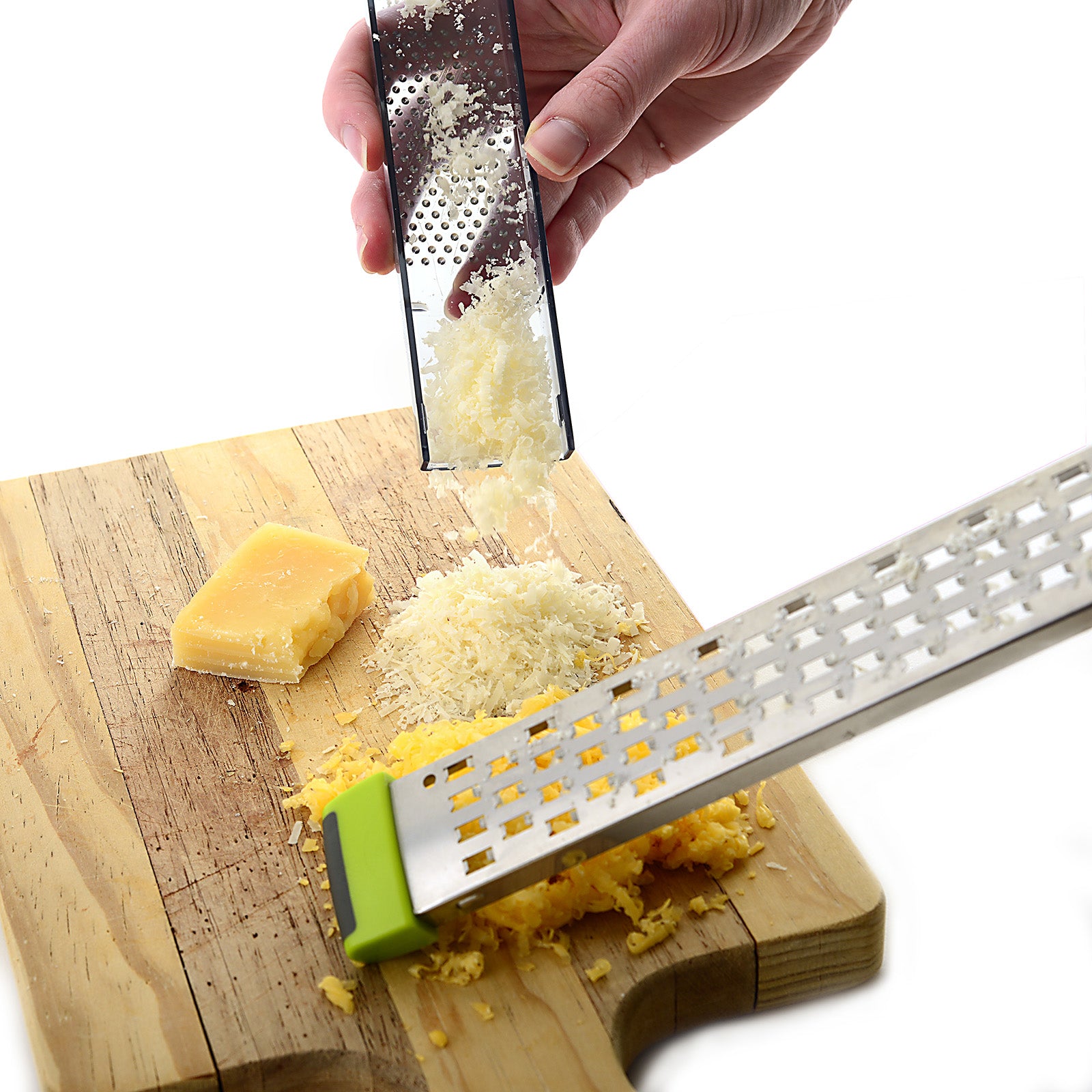 Norpro Dual Grater Zester with Storage Cover, Green
