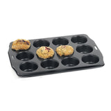 Norpro 12 Cup Nonstick Muffin Pan – Steel Bakeware for Cupcakes and Muffins
