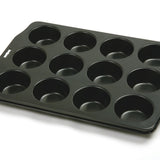 Norpro 12 Cup Nonstick Muffin Pan – Steel Bakeware for Cupcakes and Muffins