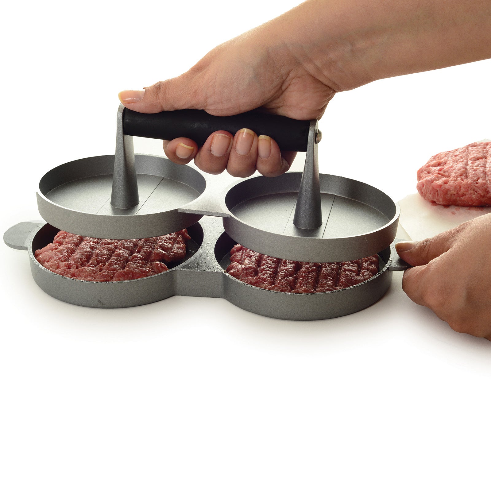 Norpro Nonstick Cast Aluminum Double Hamburger Press