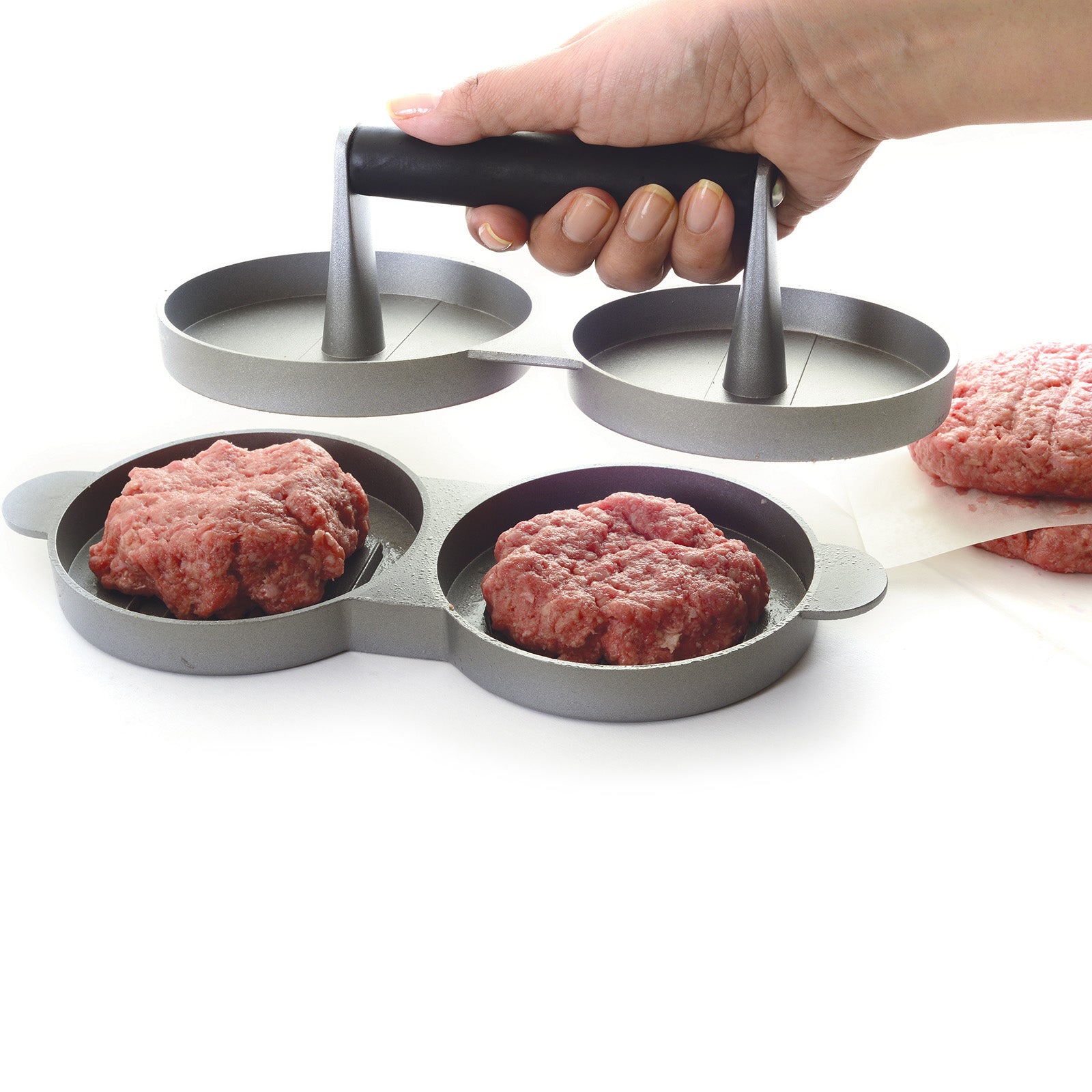 Norpro Nonstick Cast Aluminum Double Hamburger Press