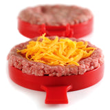 Norpro Nonstick Stuffed Burger Maker, Red