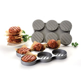 Norpro Nonstick Cast Aluminum Mini Burger Press, Makes 6 Sliders