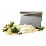 Norpro Heavy Duty Stainless Steel Bench Scraper and Chopper, Silver