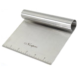 Norpro Heavy Duty Stainless Steel Bench Scraper and Chopper, Silver