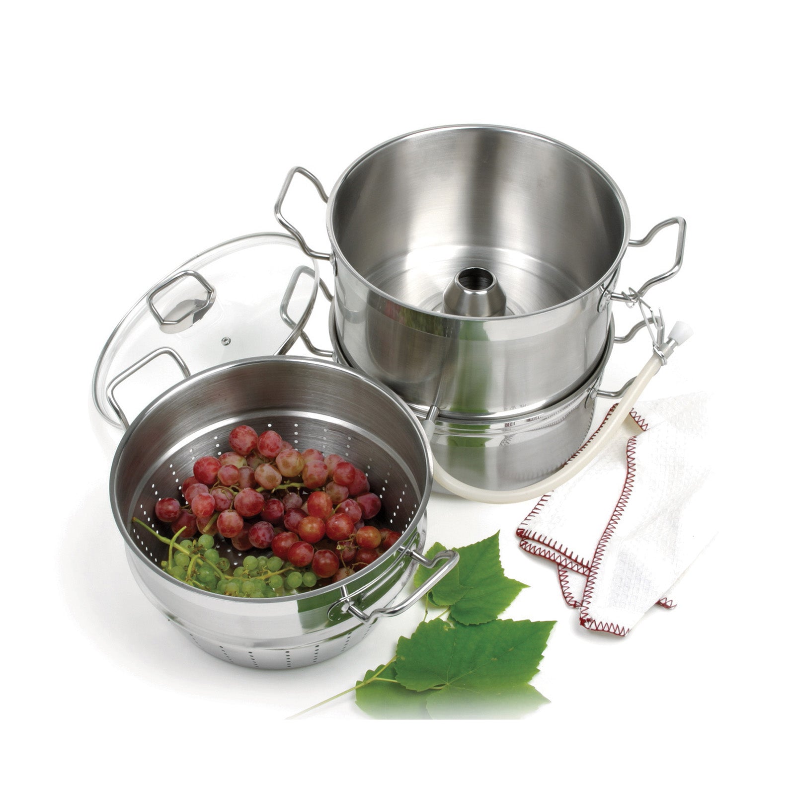 Norpro Krona Multipurpose Stainless Steel Steamer and Juicer, 11 Quart