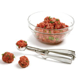 Norpro Stainless Steel Scoop, 1.5 Tablespoon Capacity, Spring Action Portion Scoop