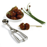 Norpro Stainless Steel Scoop, 1.5 Tablespoon Capacity, Spring Action Portion Scoop