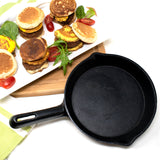Norpro Pre-Seasoned Cast Iron Mini Pizza Skillet, Black