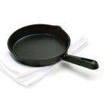 Norpro Pre-Seasoned Cast Iron Mini Pizza Skillet, Black