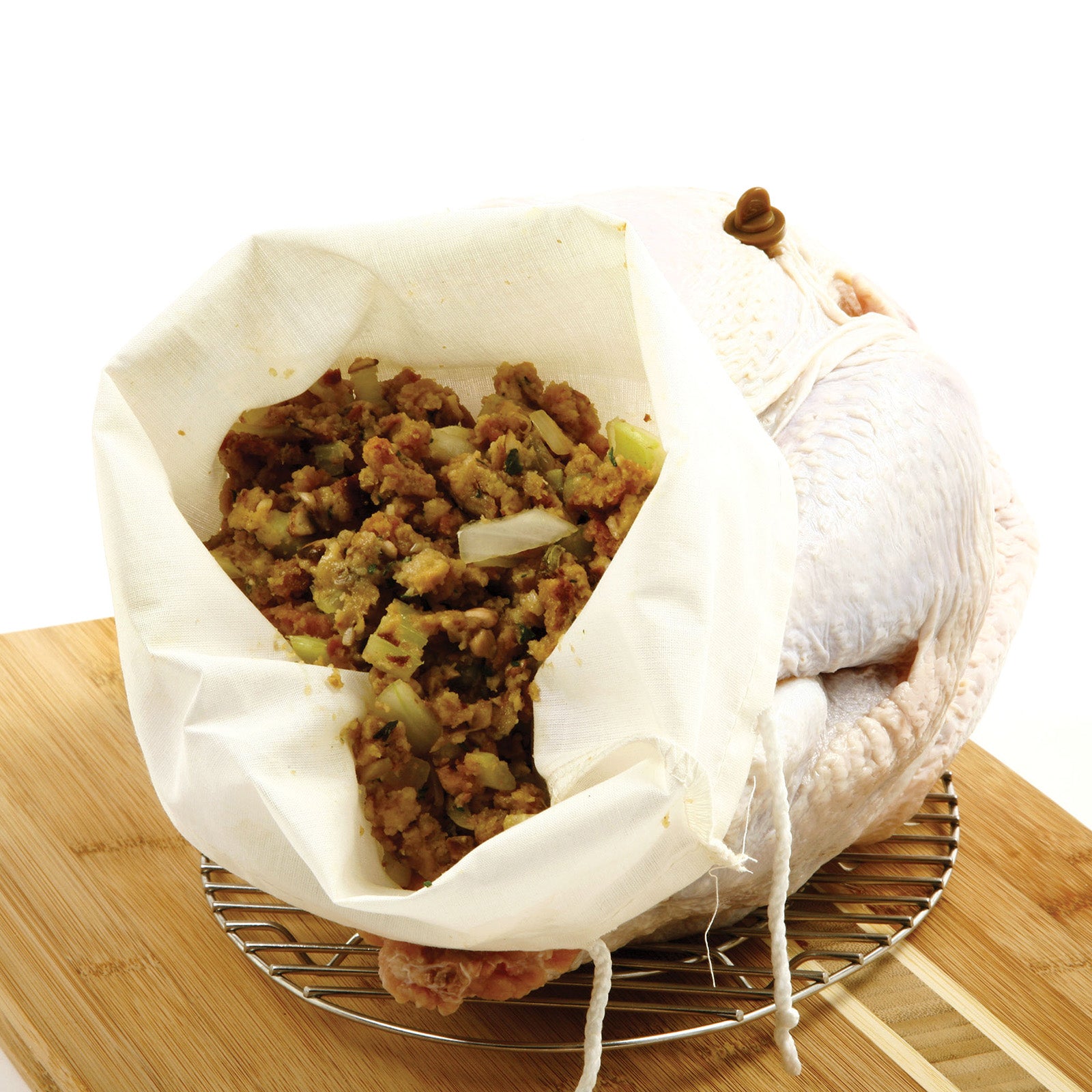 Norpro Reusable Turkey Stuffing Bag, 10 x 17 Inch, Cotton/Polyester