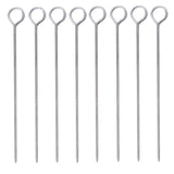 Norpro Stainless Steel Poultry Lacers, Set of 8 Reusable Pins, Metallic