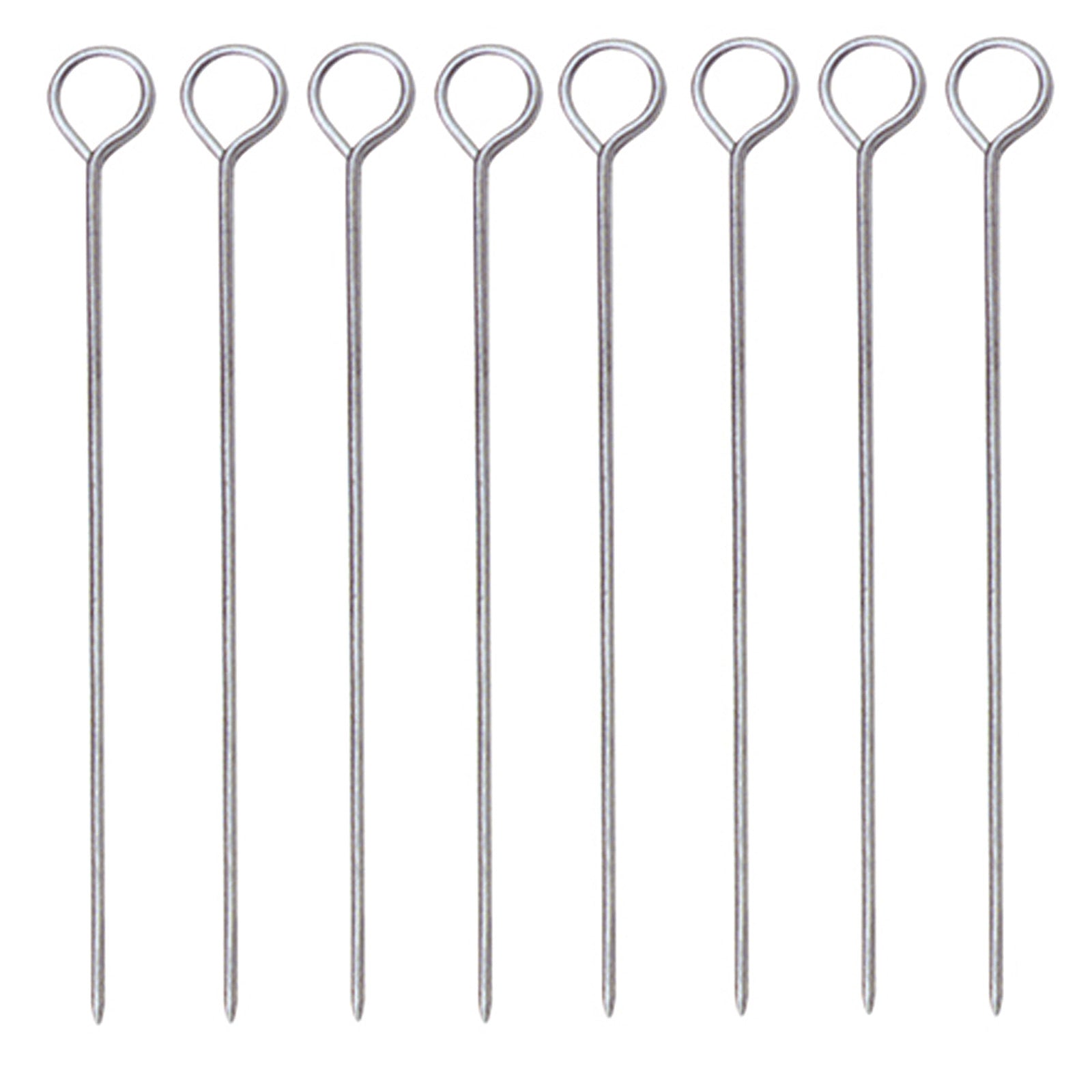 Norpro Stainless Steel Poultry Lacers, Set of 8 Reusable Pins, Metallic