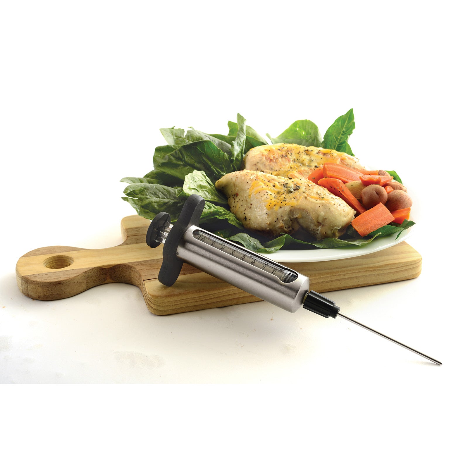 Norpro Stainless Steel Flavor Injector, 1.5 oz Capacity with 2 Needles