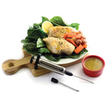 Norpro Stainless Steel Flavor Injector, 1.5 oz Capacity with 2 Needles