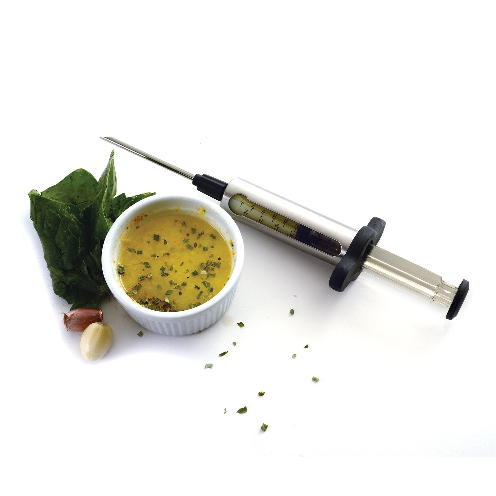 Norpro Stainless Steel Flavor Injector, 1.5 oz Capacity with 2 Needles