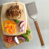 Norpro Grill Spatula with Serrated Edge and Acacia Handle, 19-Inch