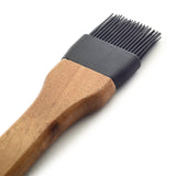 Norpro Basting Brush with Acacia Handle and Removable Silicone Bristles