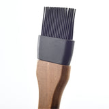 Norpro Basting Brush with Acacia Handle and Removable Silicone Bristles