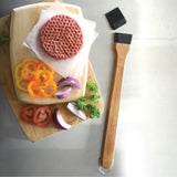 Norpro Basting Brush with Acacia Handle and Removable Silicone Bristles