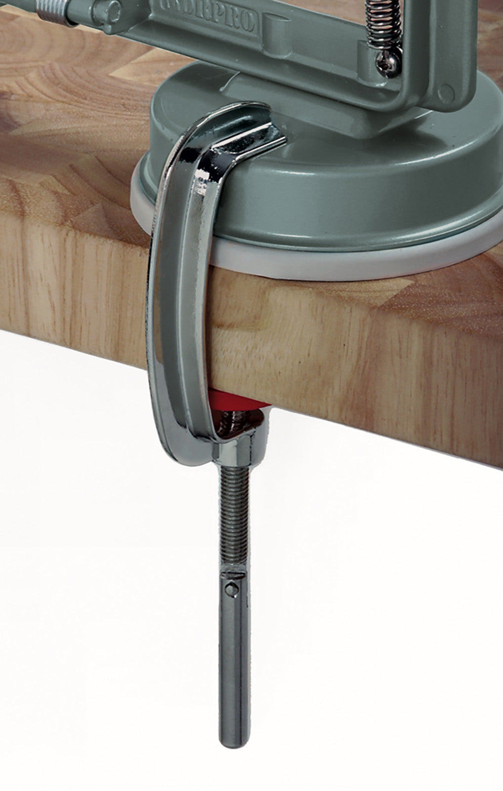 Norpro Apple-Master Parer, Slicer & Corer With Vacuum Base and Clamp for Rough Surfaces, Gray