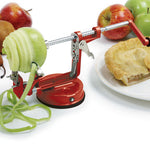 Norpro Apple-Master Parer, Slicer & Corer With Vacuum Base and Clamp for Rough Surfaces, Red