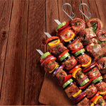 Norpro Stainless Stee 12.5-Inch Flat Skewers, Set of 6