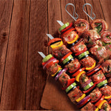 Norpro Stainless Stee 12.5-Inch Flat Skewers, Set of 6