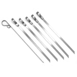 Norpro Stainless Stee 12.5-Inch Flat Skewers, Set of 6