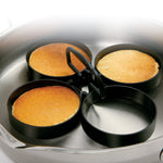 Norpro 3.5-Inch Nonstick Egg and Pancake Rings, 4 Piece Set