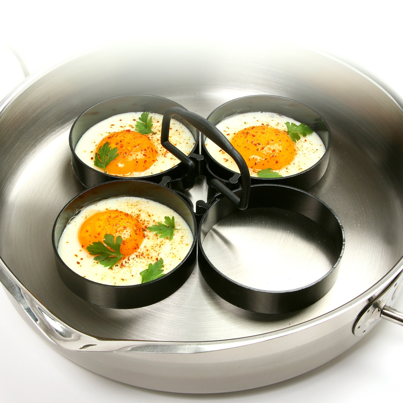 Norpro 3.5-Inch Nonstick Egg and Pancake Rings, 4 Piece Set