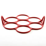 Norpro Silver Dollar Pancake and Egg Ring, Red