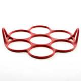 Norpro Silver Dollar Pancake and Egg Ring, Red