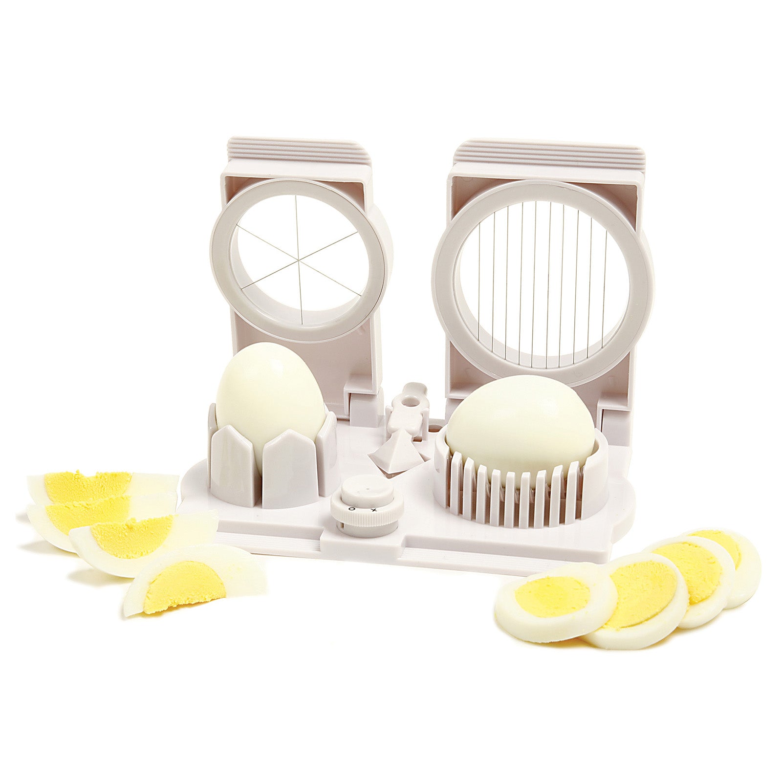 Norpro Multi Functional Egg Slicer, Wedger, Piercer and Garnish Tool, White