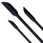 Norpro Mini Silicone Last Drop Spatula, Set of 3, Black
