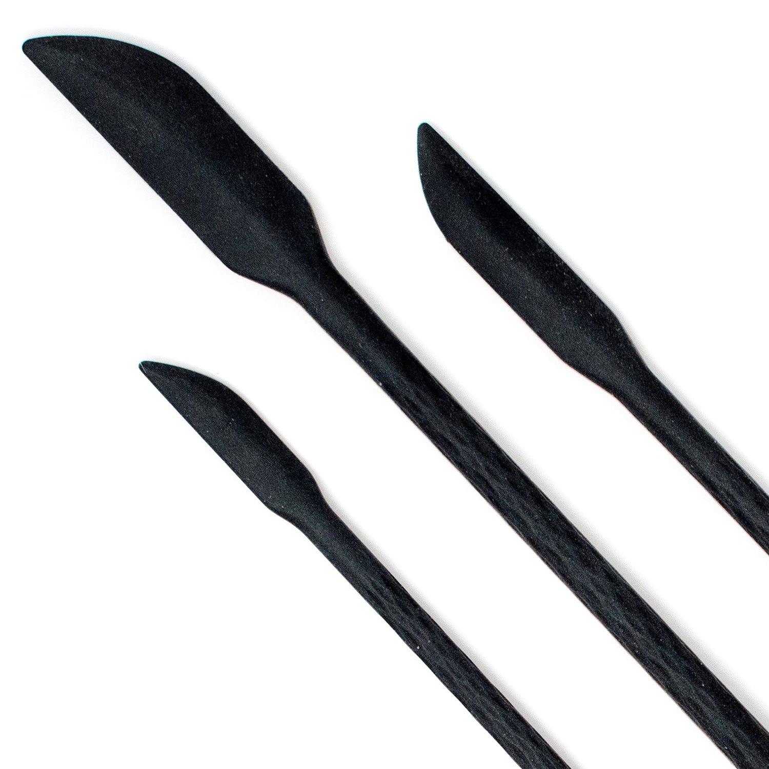 Norpro Mini Silicone Last Drop Spatula, Set of 3, Black