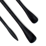 Norpro Mini Silicone Last Drop Spatula, Set of 3, Black