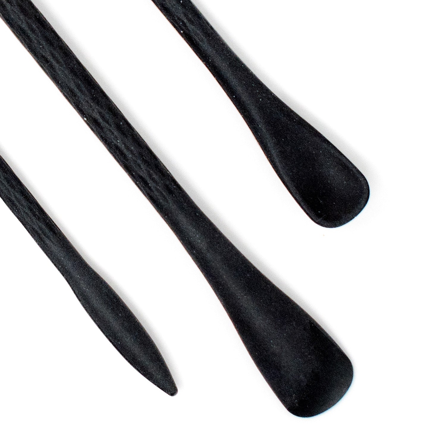 Norpro Mini Silicone Last Drop Spatula, Set of 3, Black