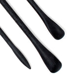 Norpro Mini Silicone Last Drop Spatula, Set of 3, Black