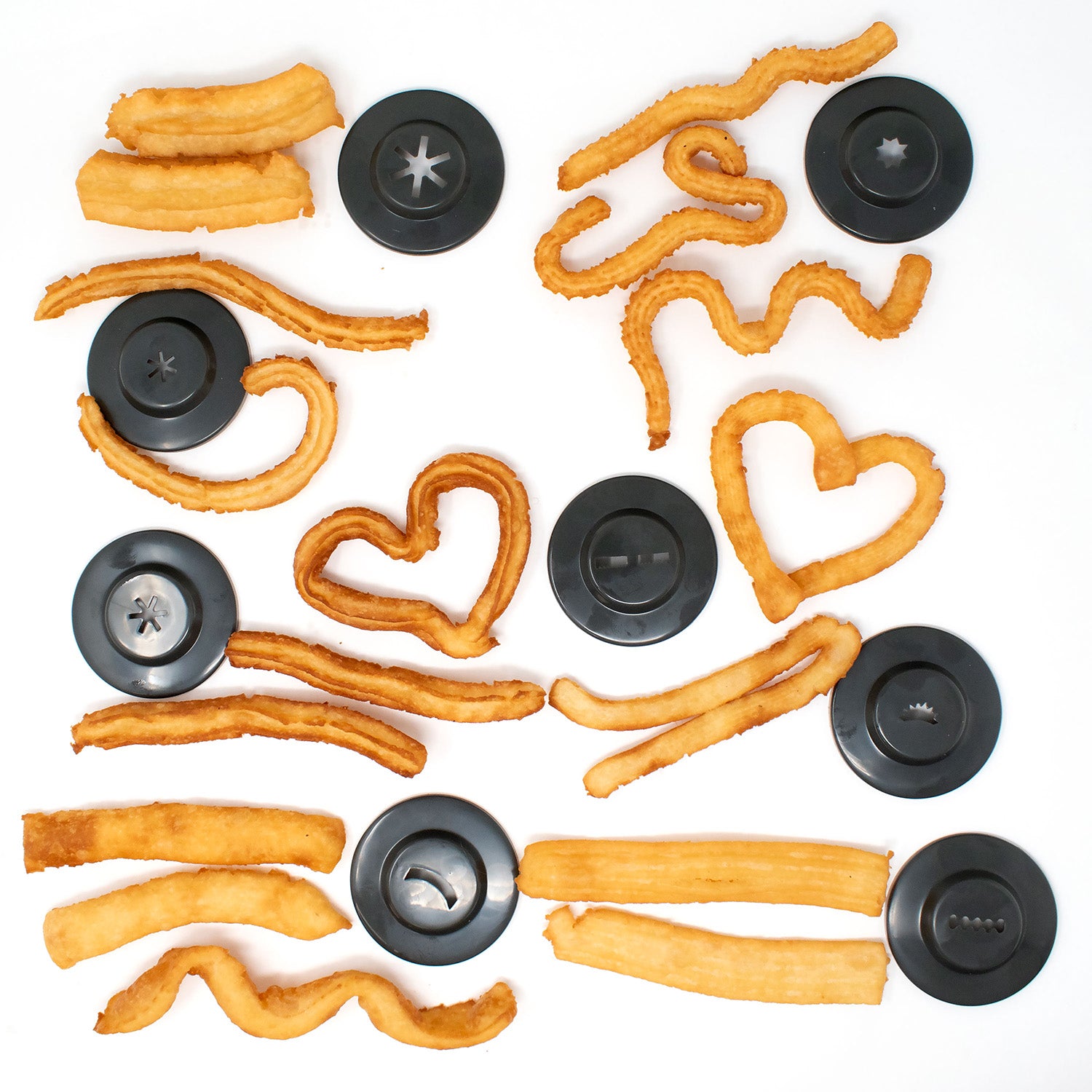 Norpro Churro Maker with 8 Interchangeable Discs, Red