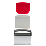 Norpro Nested Chopper and Scraper Set, Set of 3 Utensils, Red and Gray