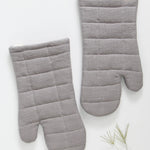 KAF Home Monaco Quilted Oven Mitt, Frost Gray